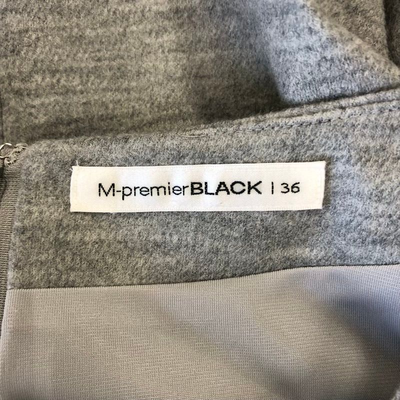 エムプルミエブラック M-premier BLACK ワンピース 長袖 グレー