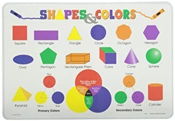 Painless Learning SHA-1 Shapes & Colors Placemat