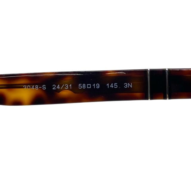 ペルソール 3048-S 24 31 58 19 145 3N サングラス アイウェア スクエアフレーム ハバナ クリスタルグリーンレンズ べっ甲 Persol KANDAIZUMI_COM