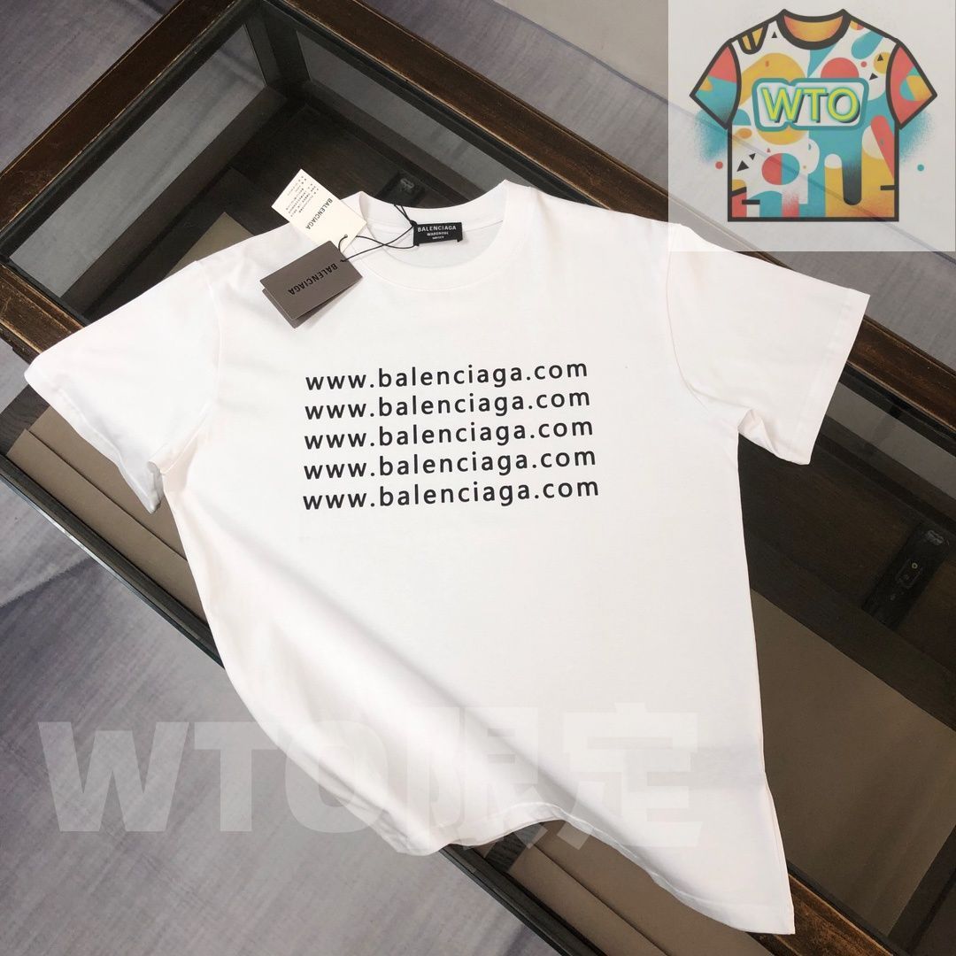 本日限定WTO】BALENCIAGA クルーネックTシャツ - 高品質コットン