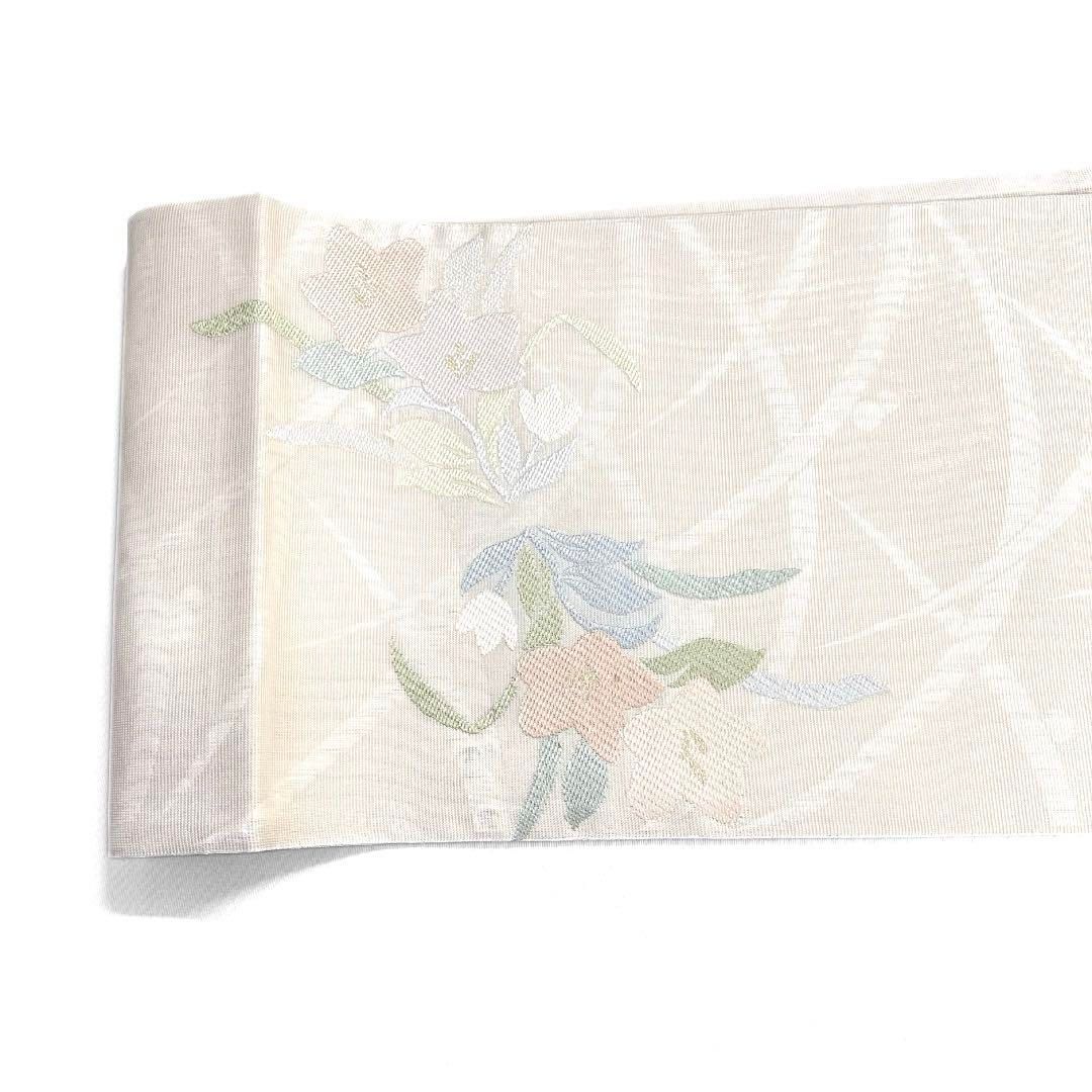 未着用　袋帯　夏用　西陣織　桔梗　芝草　着物　054a d 未着用 袋帯 夏用 西陣織 桔梗 芝草 着物 054a d - メルカリ