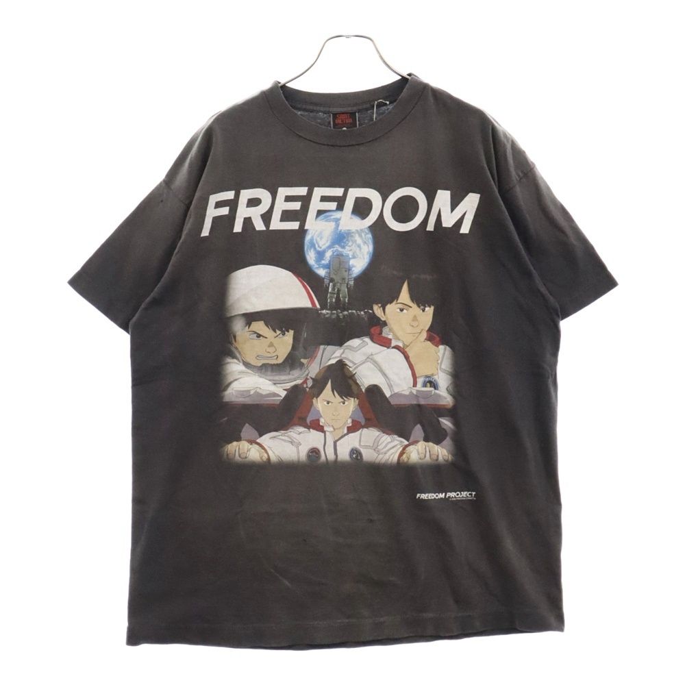 SAINT MICHAEL (セントマイケル) 24SS SM-YS8-0000-C19 ヴィンテージ加工 フリーダム半袖Tシャツ カットソー ブラック
