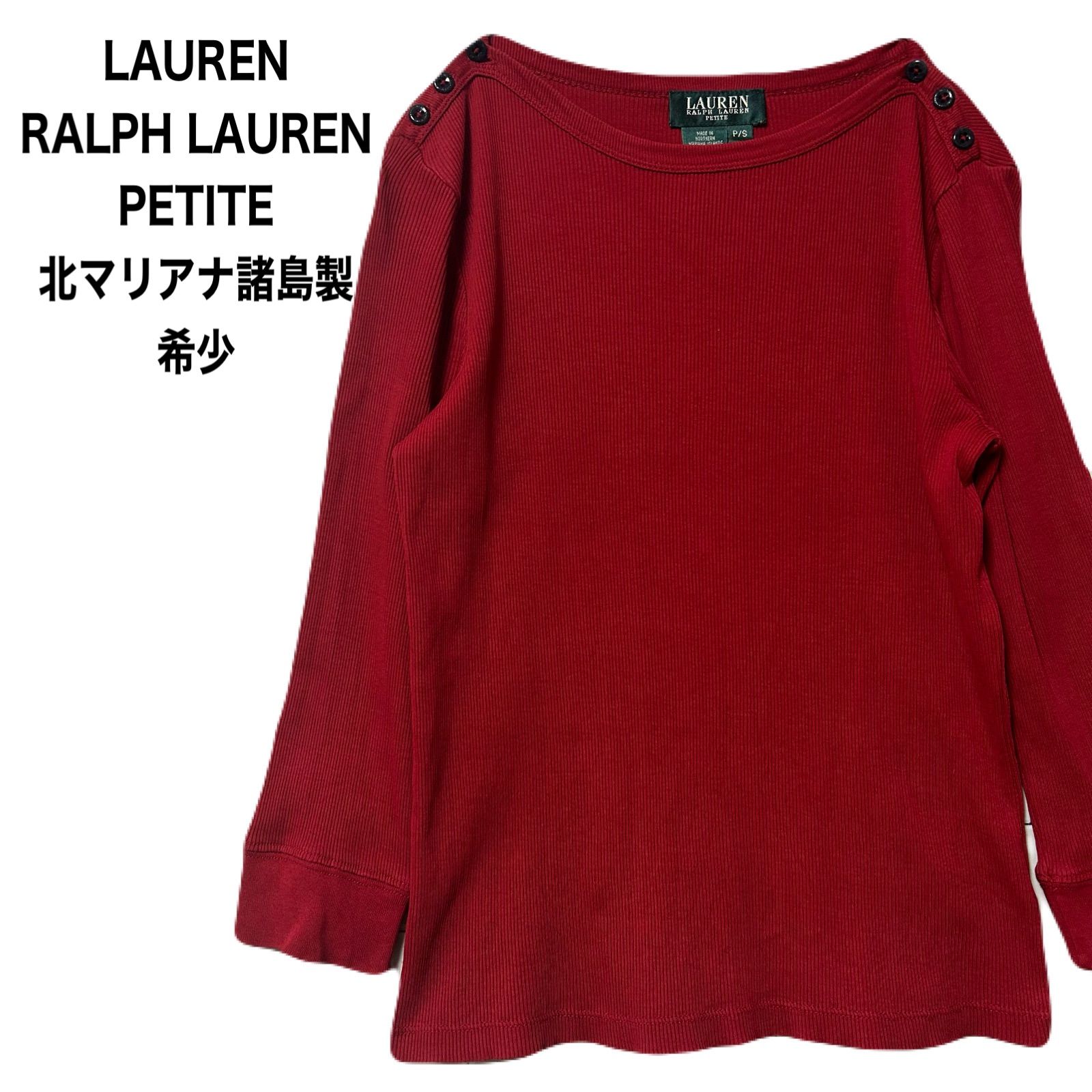 LAUREN RALPH LAUREN PETITE ローレン ラルフ ローレン カットソー 7分 