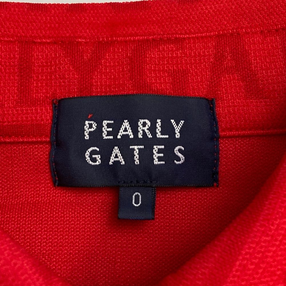 サイズ：0 PEARLY GATES パーリーゲイツ 半袖ポロシャツ ロゴ総柄