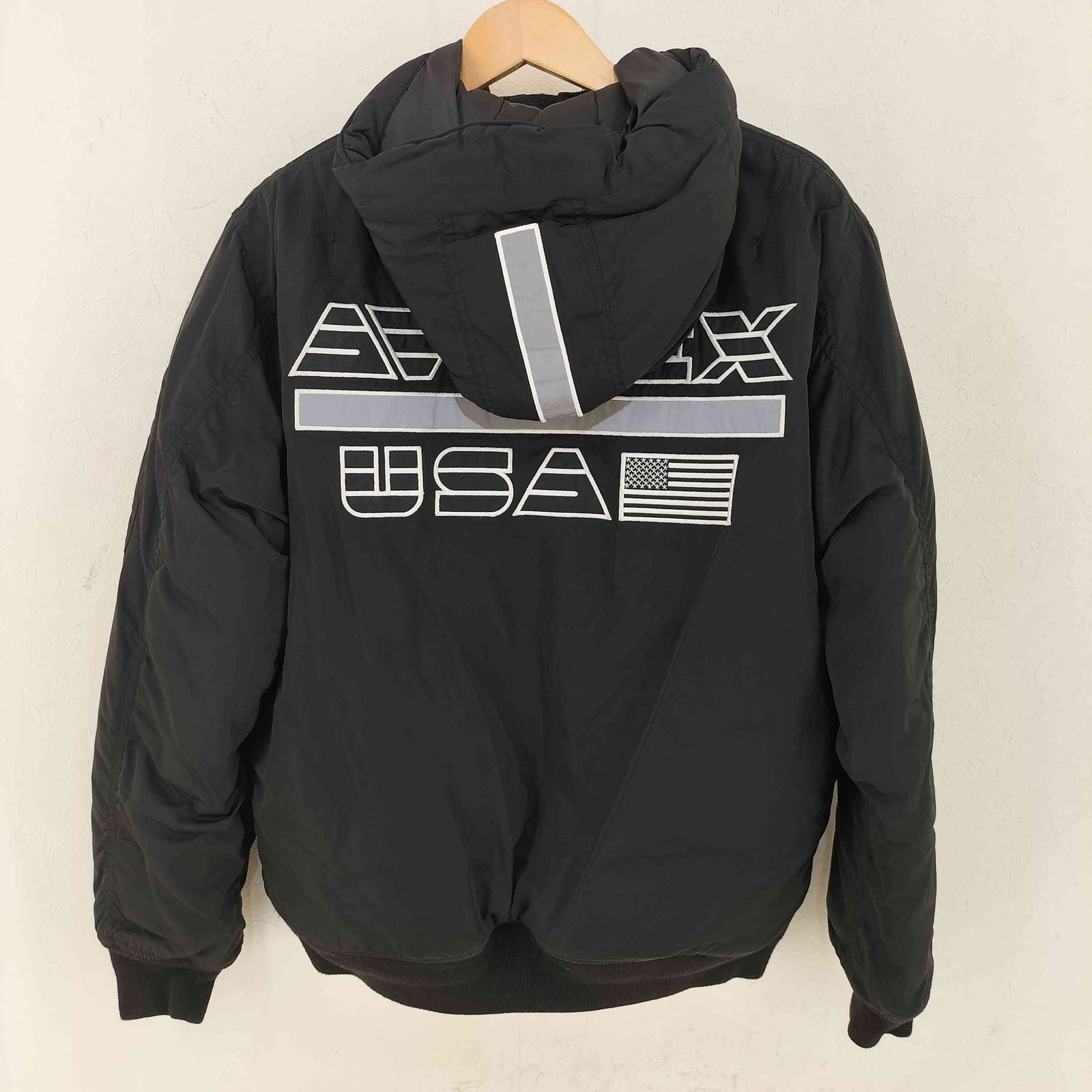 アヴィレックス AVIREX SUSTANS MA-1 WARM LINE HOODIE メンズ L