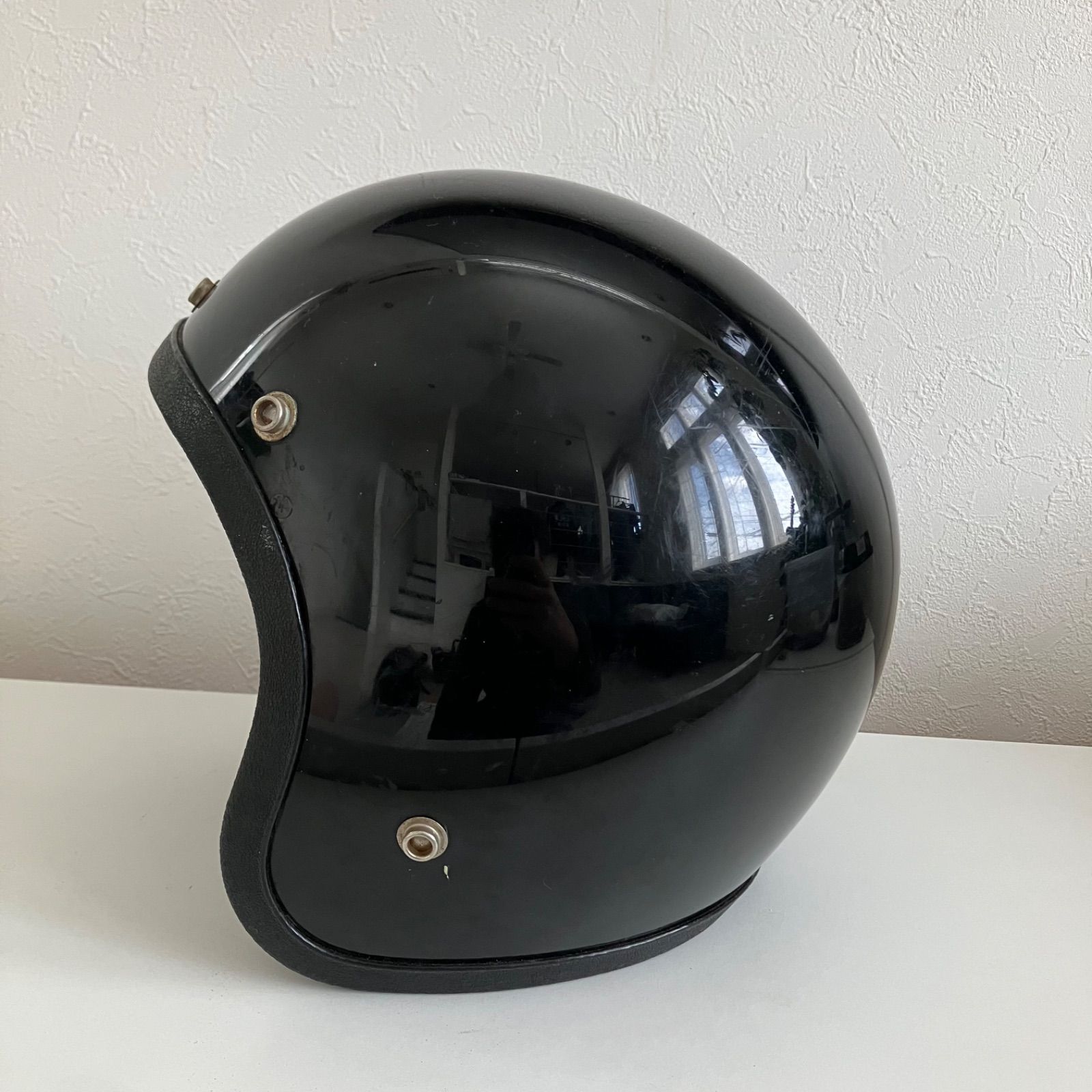 LSI-4170 ビンテージヘルメット 1970年代製 黒色 ハーレー 旧車 ジェット Mサイズ ジェットヘルメット アメリカン 70s 北海道 札幌