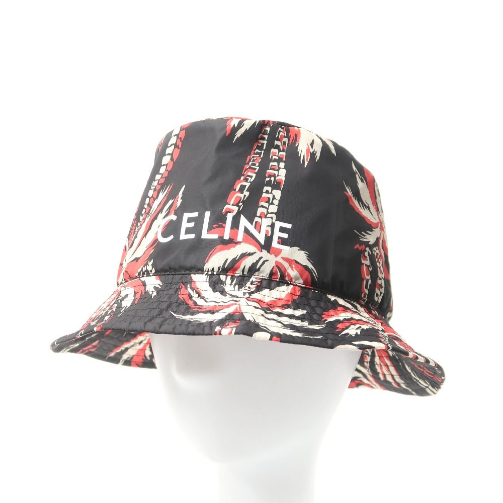 □美品□CELINE セリーヌ ハット サイズS アロハ パームツリー