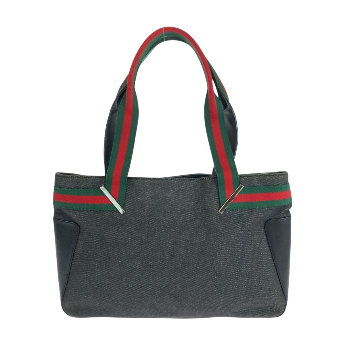極美品 ✨ グッチ トートバッグ GG柄 シェリーライン キャンバス ブラック GUCCI - 【極美品 ✨ 】グッチ ミニトートバッグ GG柄 シェリー