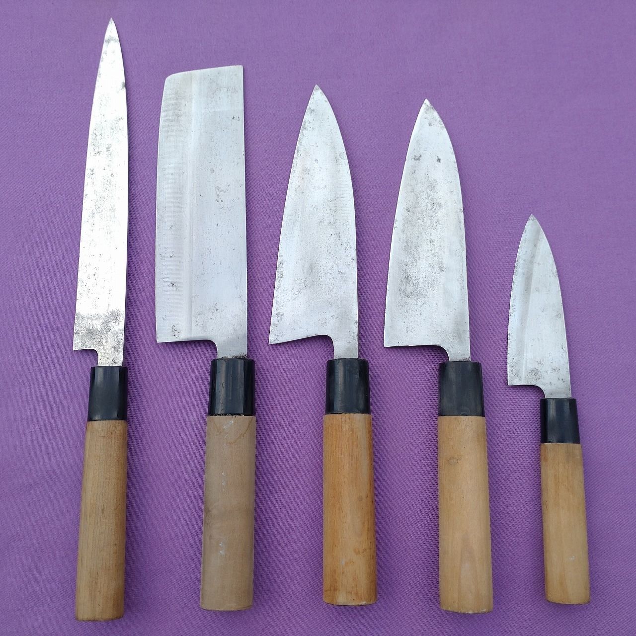 和包丁 3丁セット 刺身包丁 出刃包丁 薄出刃包丁 調理器具 庖丁 刃物 【5366】 和包丁 6丁セット 薄刃包丁 刺身包丁 貝裂包丁 出刃包丁3丁 片刃 調理