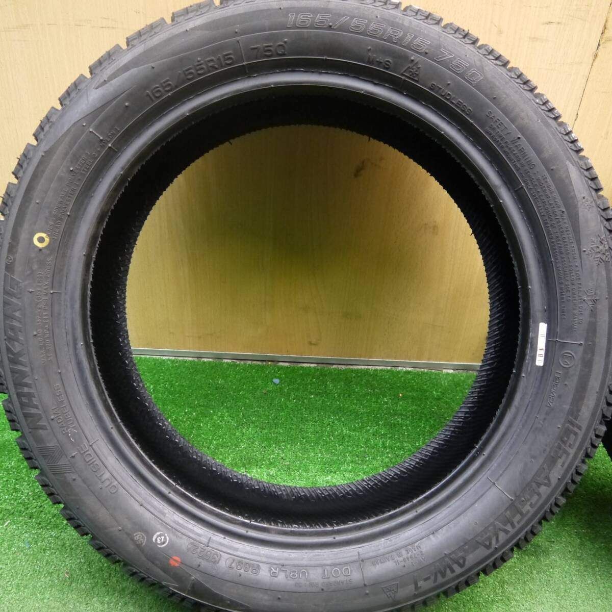 絶対必見! 22年 スタッドレス 165 55R15 ナンカン アイスアクティバ AW-1 タイヤ 15インチ 軽サイズ 軽自動車 N-BOX ワゴンR ムーヴ 等 5040103Hスタ