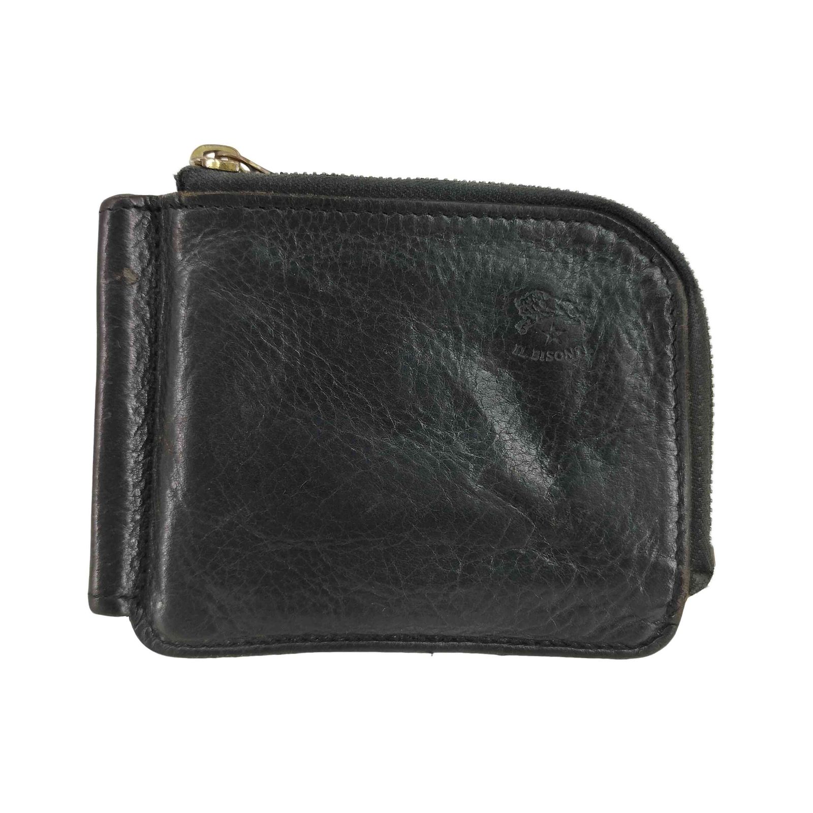 IL BISONTE 黒 レザー マネークリップ IL BISONTE / ORIGINAL LEATHER / マネークリップ（札入れ