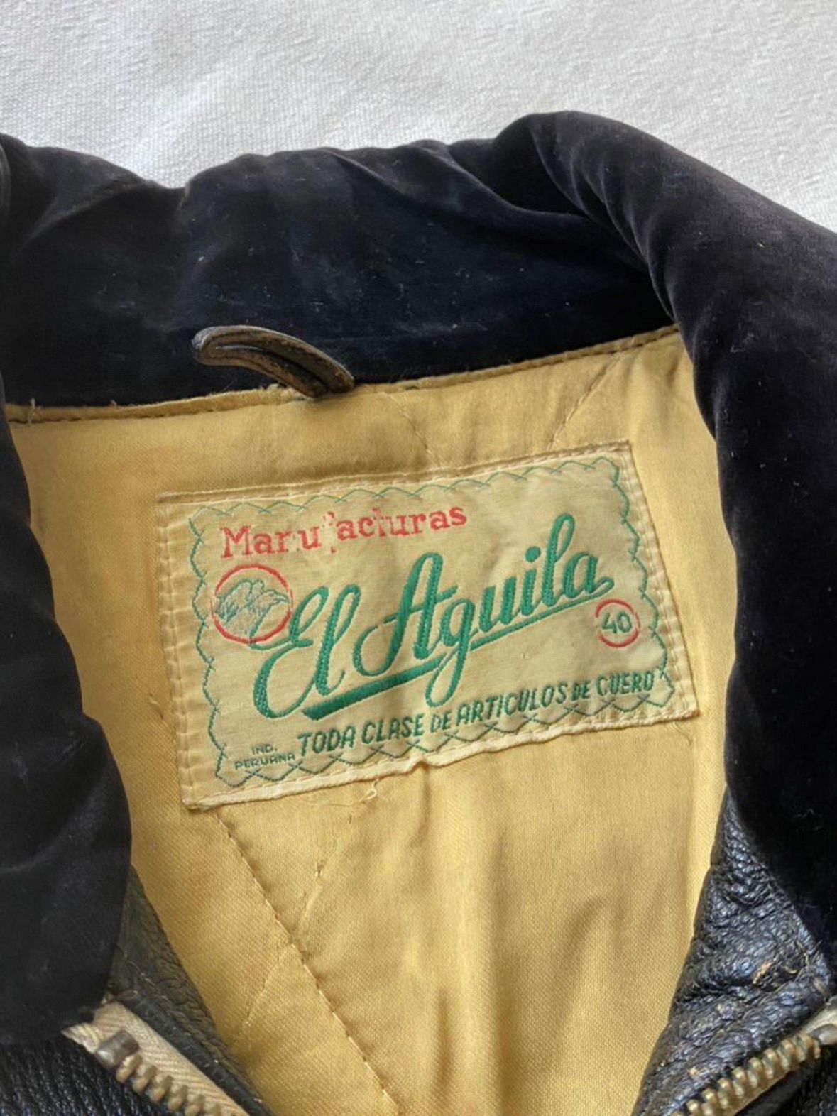 50s Euro レザー ジャケット / 40 ブラック カーコート 革ジャン