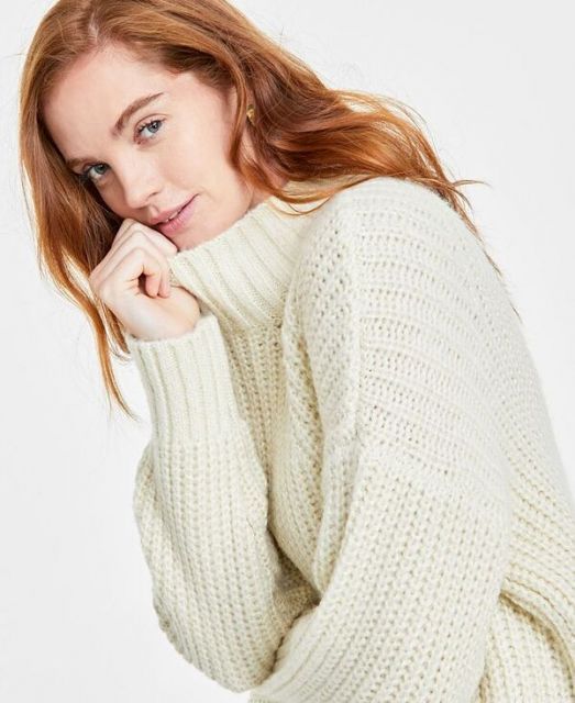NUDE 売れ筋商品|||ヌード ニット&セーター アウター レディース Turtlenecks Beige 楽天市場】【アウトレット】メゾンキツネ MAISON KITSUNE ハーフ