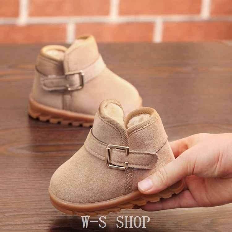  ベビー靴ムートンブーツショートブーツ冬女の子男の子滑り止め裏ボアキッズ赤ちゃんシューズ防寒マジックテープもこもこ歩きやすいCYB 789 ベビーブーツ ブーティ ベビーシューズ