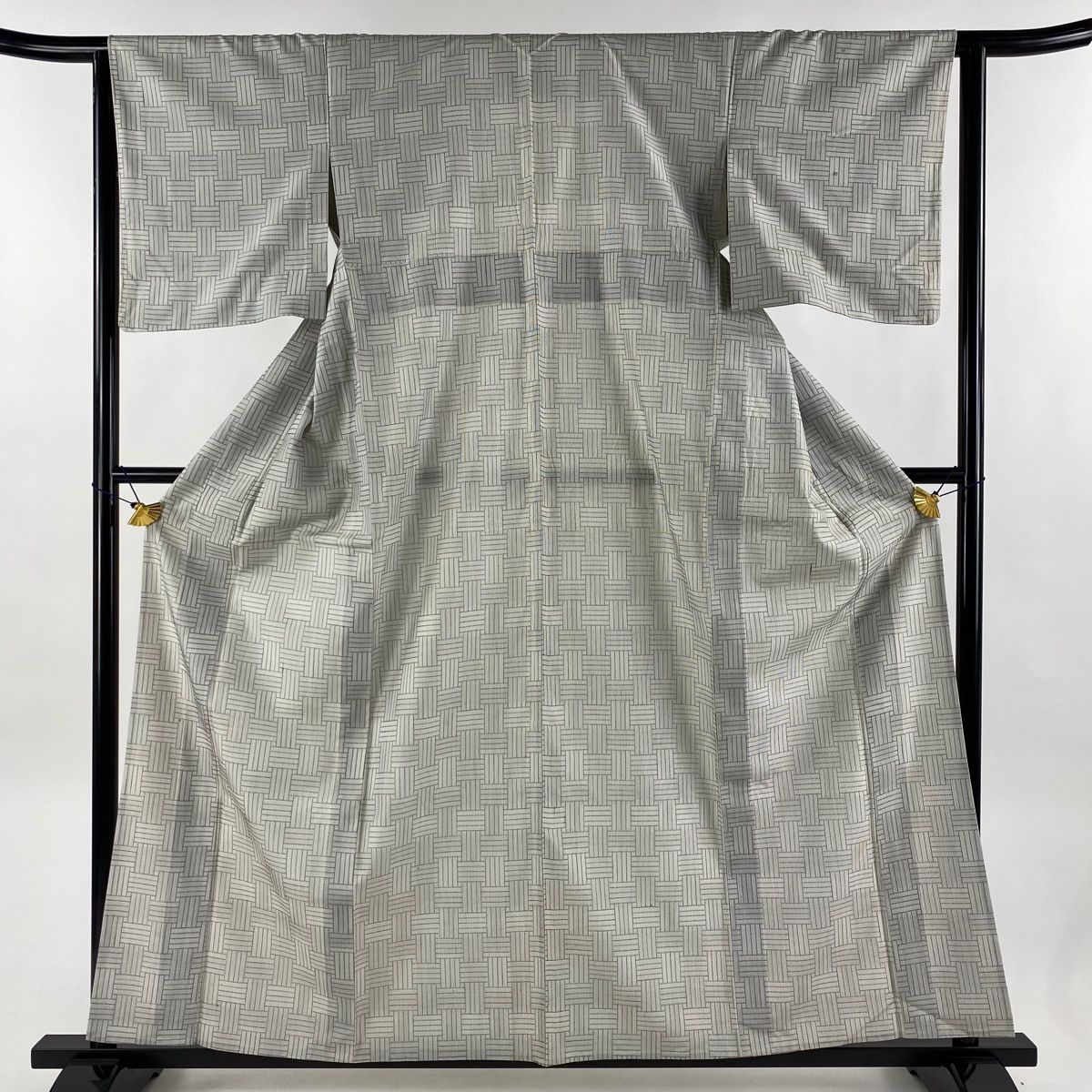 ZF-826 単衣 お召 正絹 高級 上質 逸品 希少 広衿 ZF826 単衣 お召 正絹 高級 上質 逸品 希少 広衿 紬・お召 - 銀座