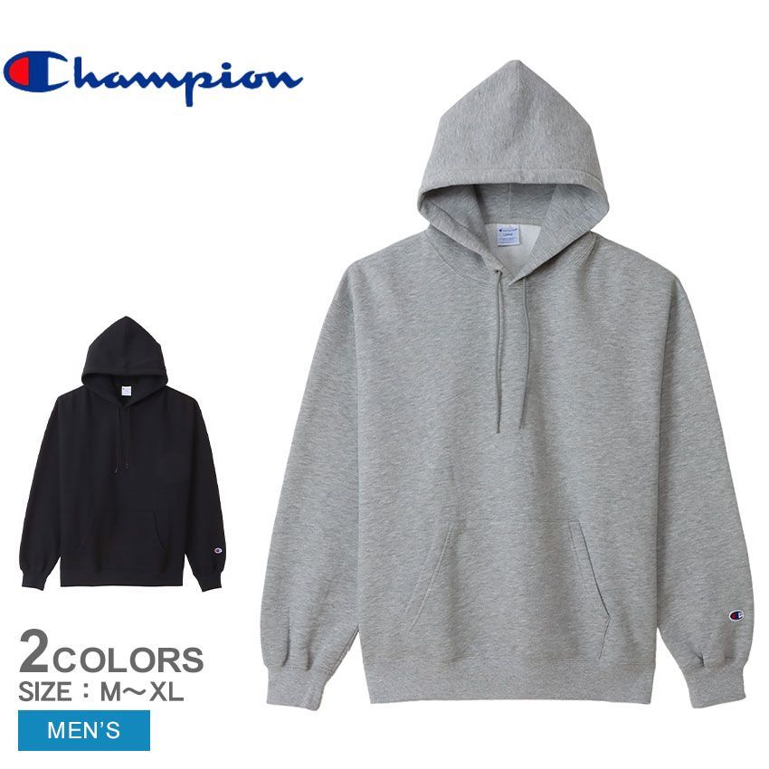 チャンピオン パーカー C3-W126 メンズ フーデッドスウェットシャツ CHAMPION カラー:02.ブラック 品番：2433-0389