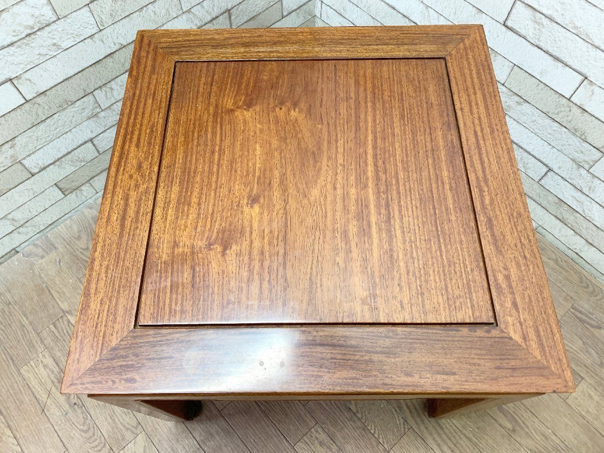 ◇唐木家具 サイドテーブル 花梨 飾り台 花台 木製 インテリア