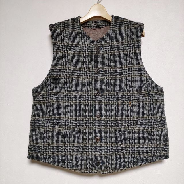 45R 　ツィードベスト　メンズ　インディゴ 45R ツィードベスト メンズ インディゴ