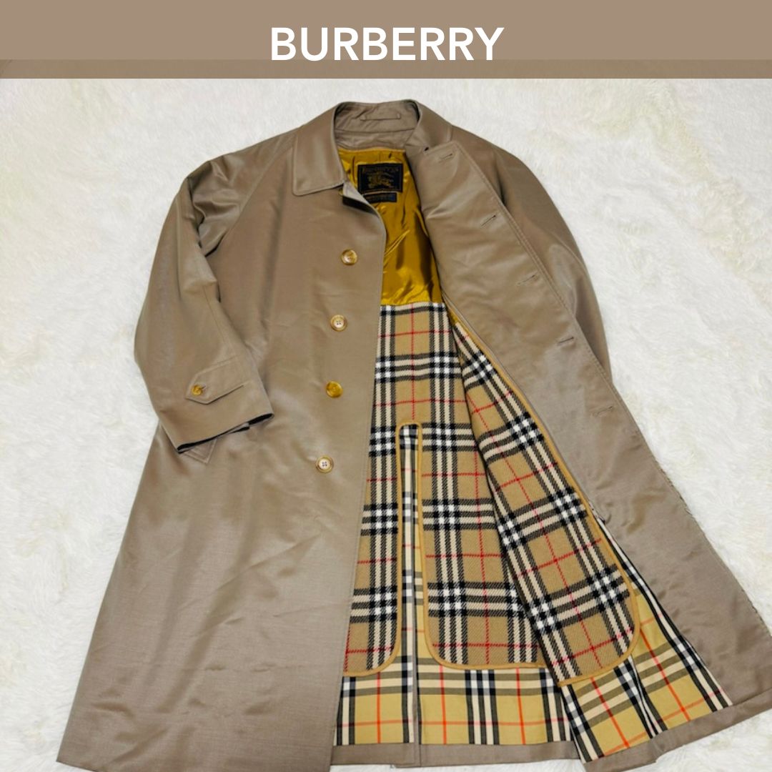 BURBERRY ステンカラーコート 美品 玉虫色◎ | nate-hospital.com