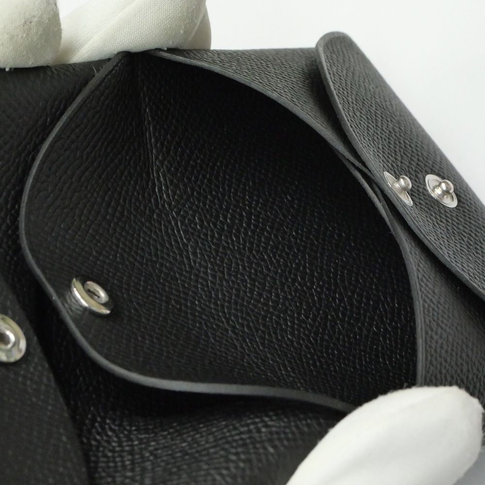 HERMES エルメス コインケース カルヴィデュオ エプソン 黒 W刻印 エルメス Hermes HERMES コインケース カルヴィデュオ CALVI DUO