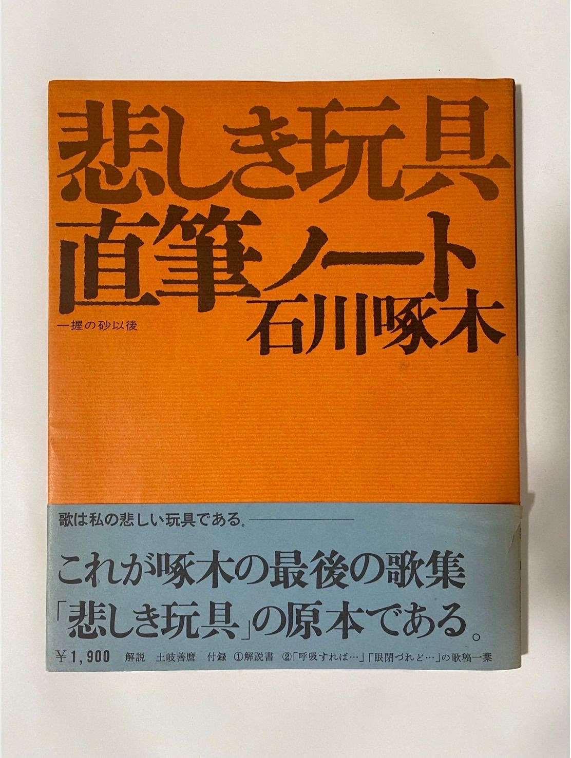 悲しき玩具直筆ノート - 文学