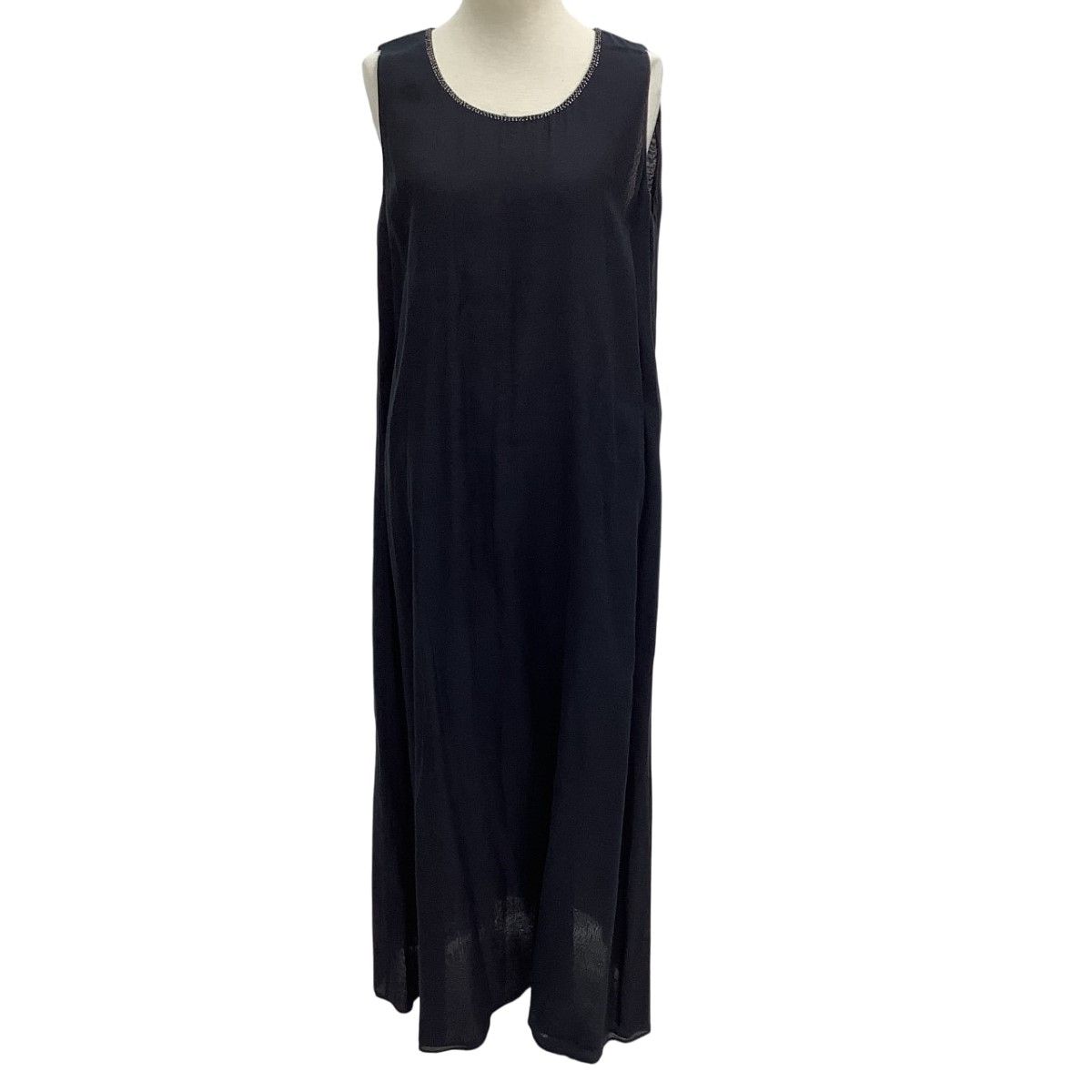 Babaghuri ババグーリ レディース ワンピース 綿 絹 SIZE M ブラック
