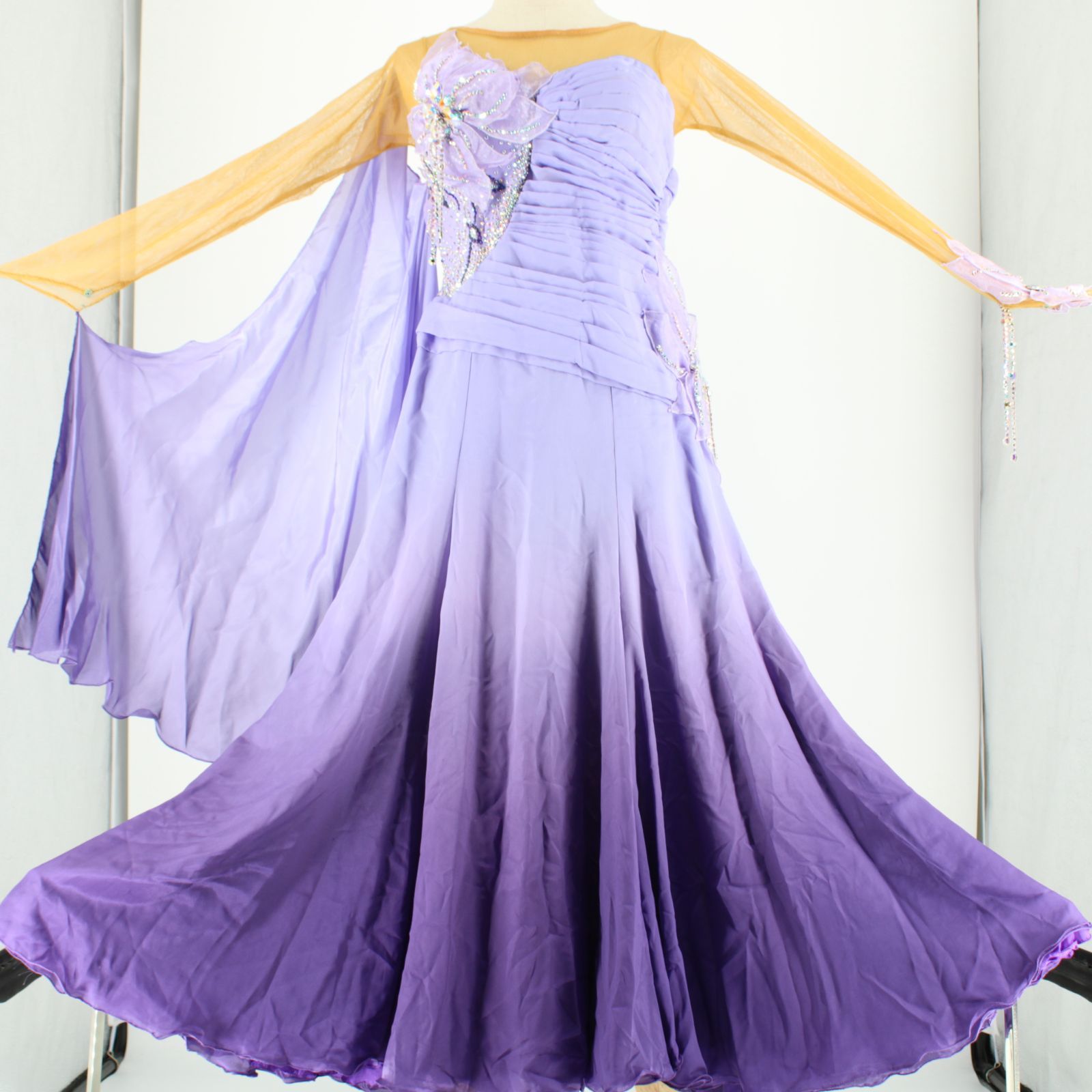 紫色の社交ダンスドレス 薄紫色の社交ダンスドレス 楽天市場】【受注生産】豪華社交
