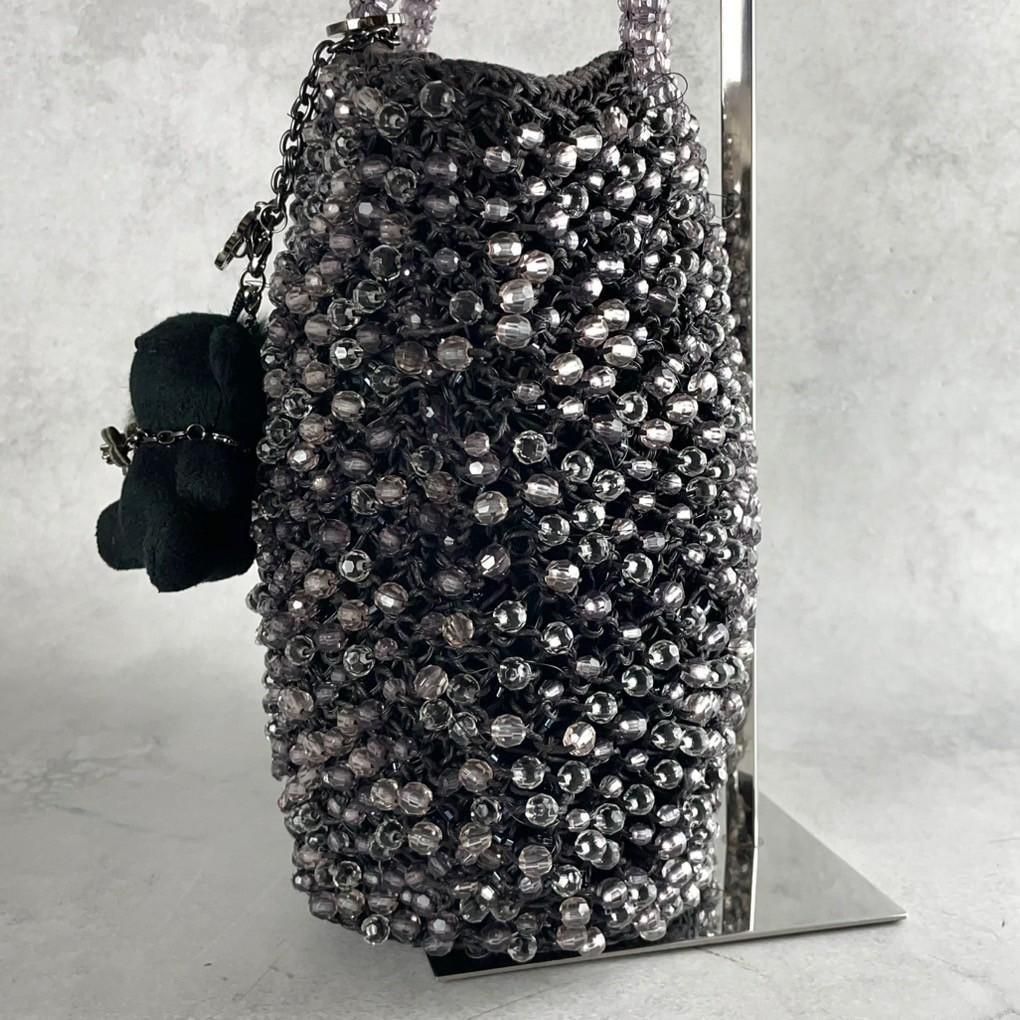 希少✨ANTEPRIMA アンテプリマ ビーズワイヤーバッグ ベアチャーム付き  