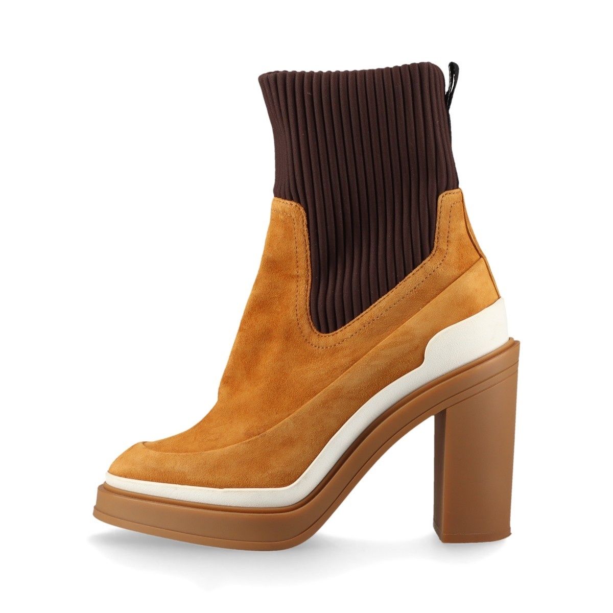 HERMES エルメス ブーツ スエード ヒール ショート Size 38 24.5cm ヴァンタル