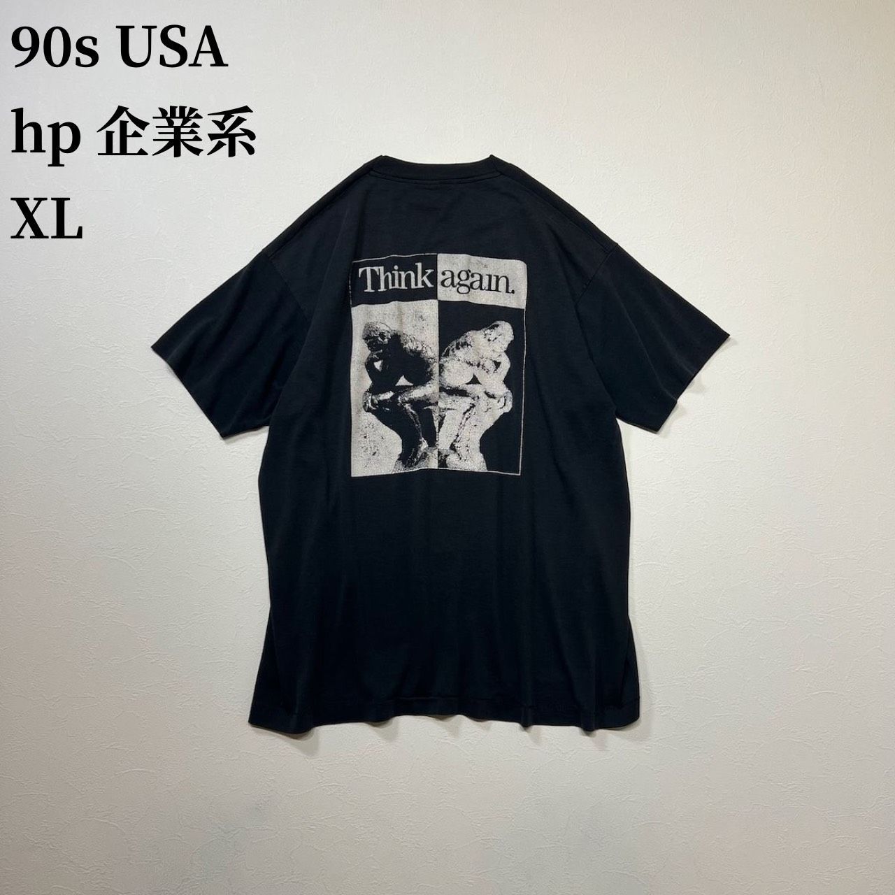 90s USA SCREEN STARS HP HEWLETT PACKARD シングルステッチ フェード