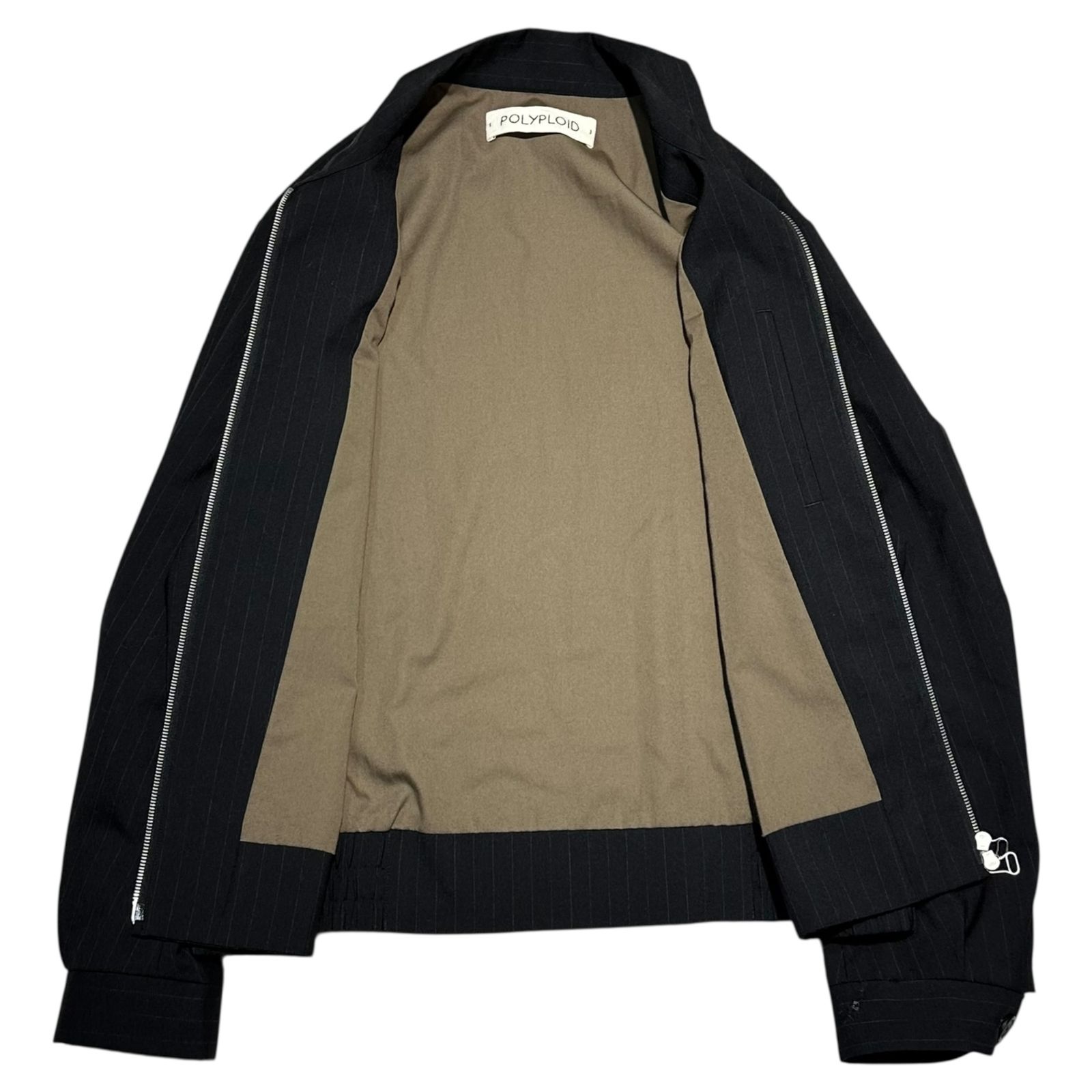 POLYPLOID(ポリプロイド) Striped Bomber Jacket ストライプ