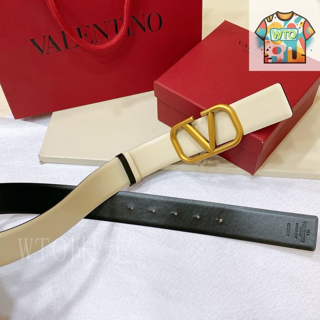 今日特価】VALENTINO GARAVANI VLOGO SIGNATURE レザーベルト-3
