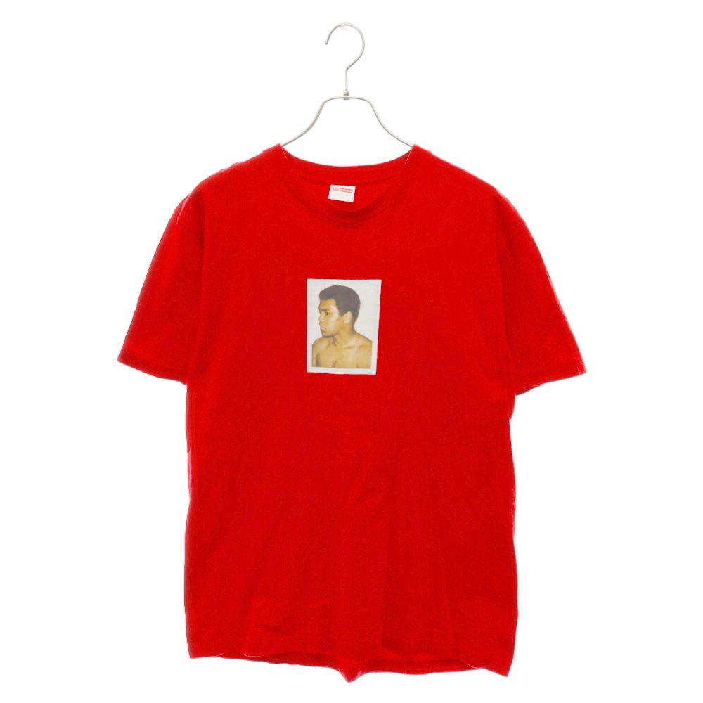 SUPREME (シュプリーム) 16SS Ali Warhol Tee モハメドアリ フォトプリント 半袖Tシャツ レッド