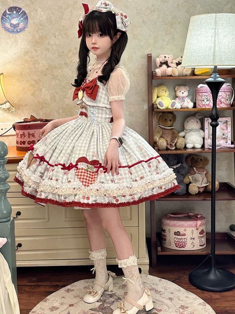 ♥ キュートなジャンパースカート お出かけにおすすめのロリータファッション