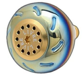 メガテック リブレ 5951 E50LGL-1 ノブ単体EP50 ダイワL用 ファイヤー+ゴールドC / ハンドルノブ / 釣具 メガテック リブレ 5951 E50LGL-1 ノブ単体EP50 ダイワL用 ファイヤー+