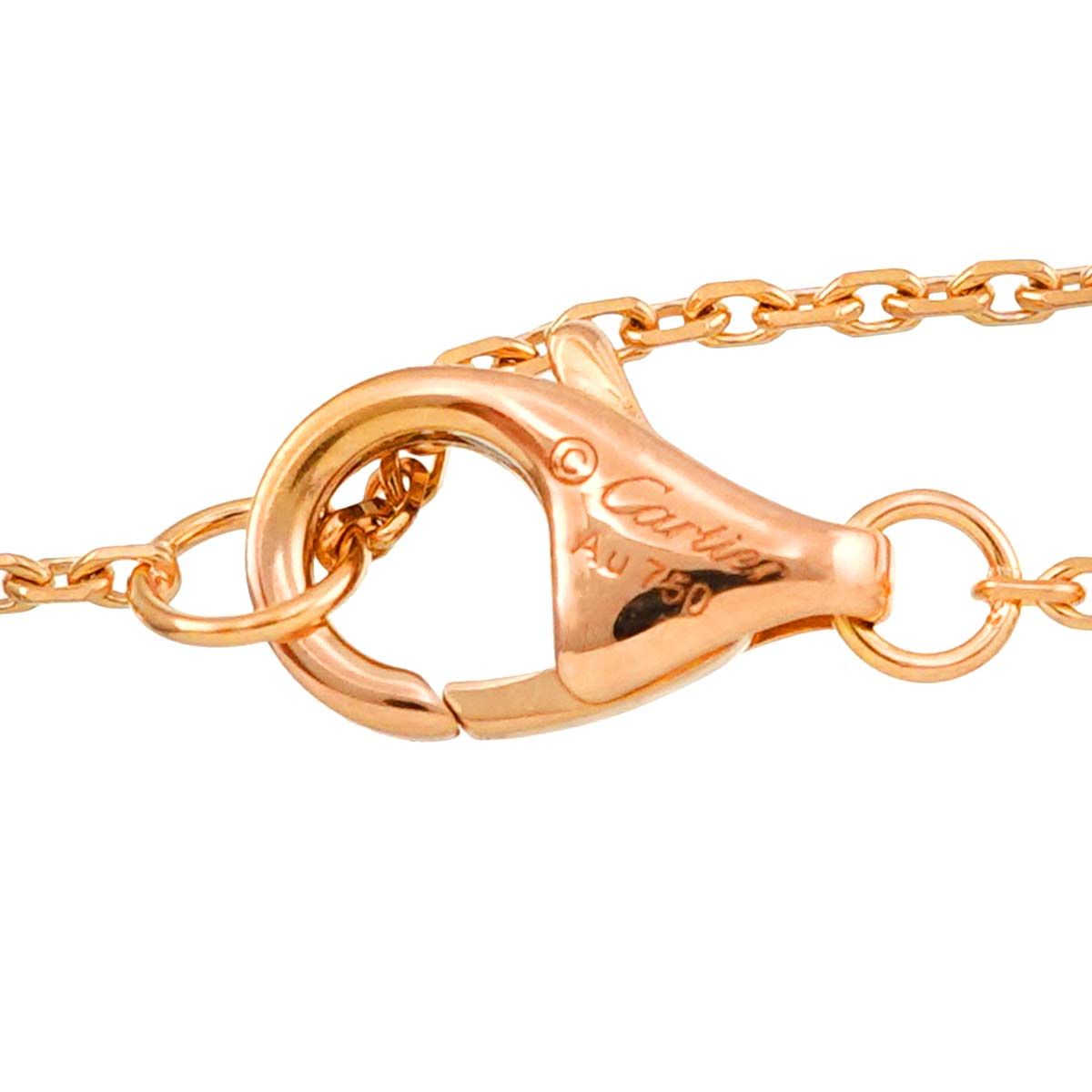 カルティエ Cartier ダムール ダイヤ ネックレス 41cm K18 PG 750  