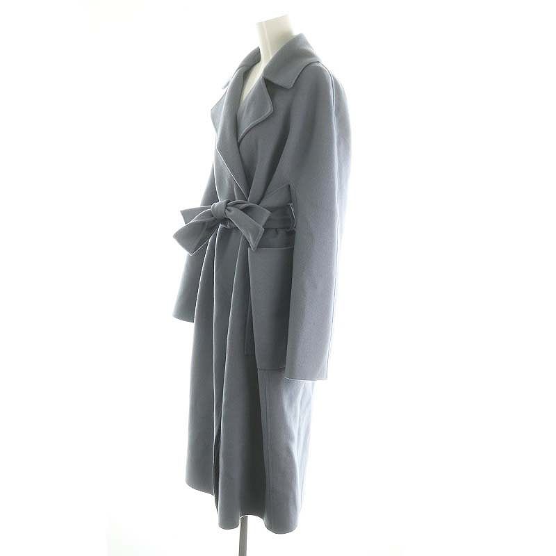 ブラミンク BLAMINK ベルテッドウールロングコート belted wool long