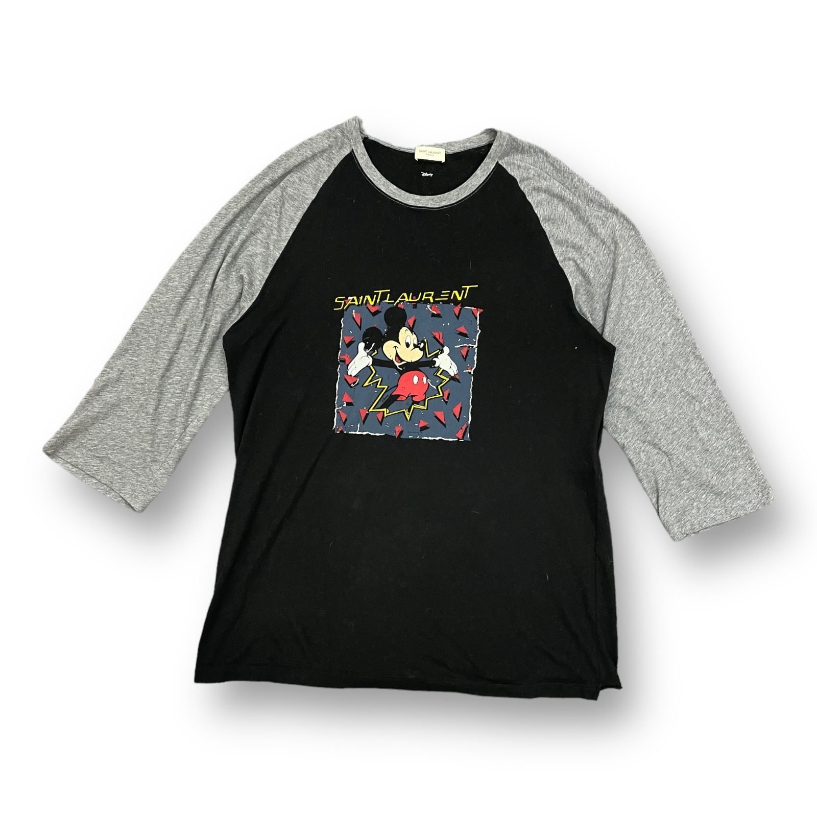 約68cmサンローランパリ 20SS ディズニー ミッキープリント コットン Tシャツ