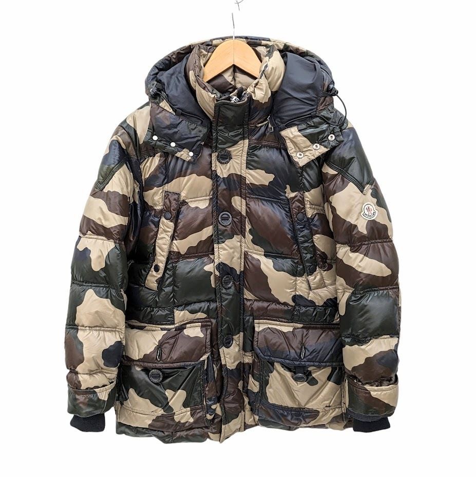 MONCLER モンクレール ダウンジャケット SAUTERNE ソーテヌル 44380 カモフラ 迷彩 フード着脱可 - メルカリ