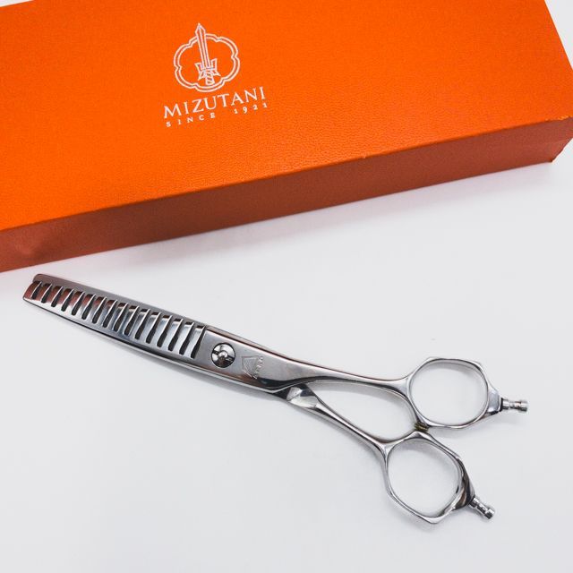 ミズタニシザーズ ミズタニシザーMIZUTANI SCISSORS】ACRO YURAGI10ユラギ メガネ シザー セニング 美容ハサミ すきばさみ  美容師 理容師 約35～40% 右利き 6インチ 中古 sc1251 - メルカリ