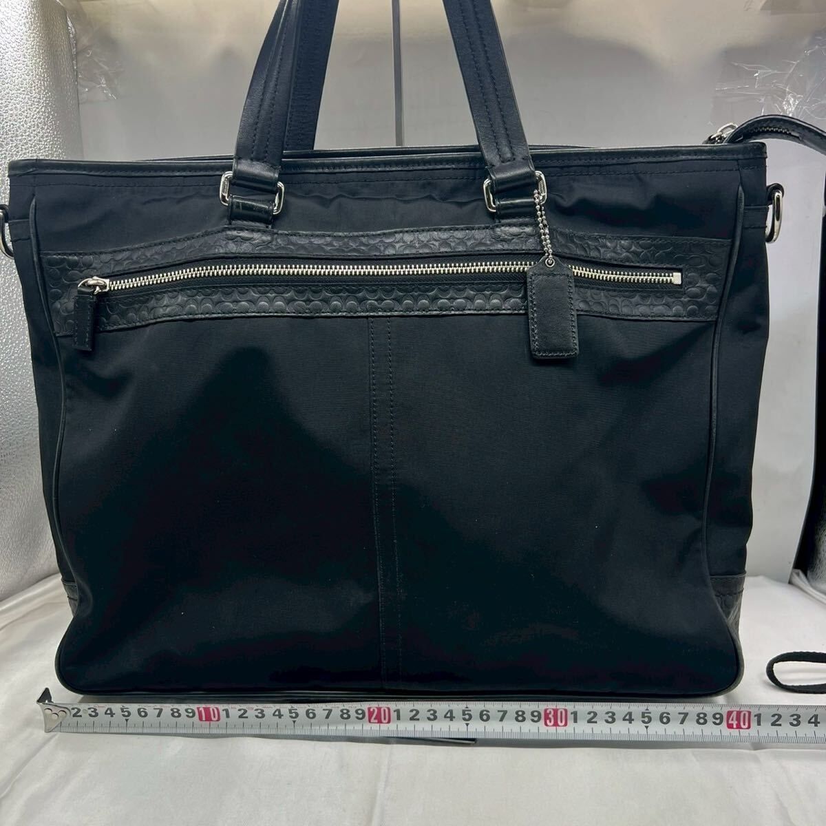 極美品✨現行 コーチ トートバッグ ビジネスバッグ 2way A4収納 ブラック 極美品 コーチ COACH トート バッグ ビジネス ブラック レザー 革