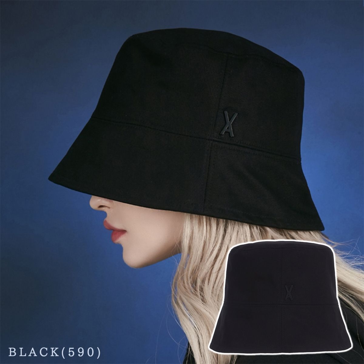 60003 BLACK(590) ★送料無料★ 正規品 VARZAR バケットハット バザール Stud Drop Over Fit Bucket Hat ロゴ バケハ 帽子 キャップ 深め 韓国 K-POP 芸能人 アイドル愛用 メンズ レディース [帽子]