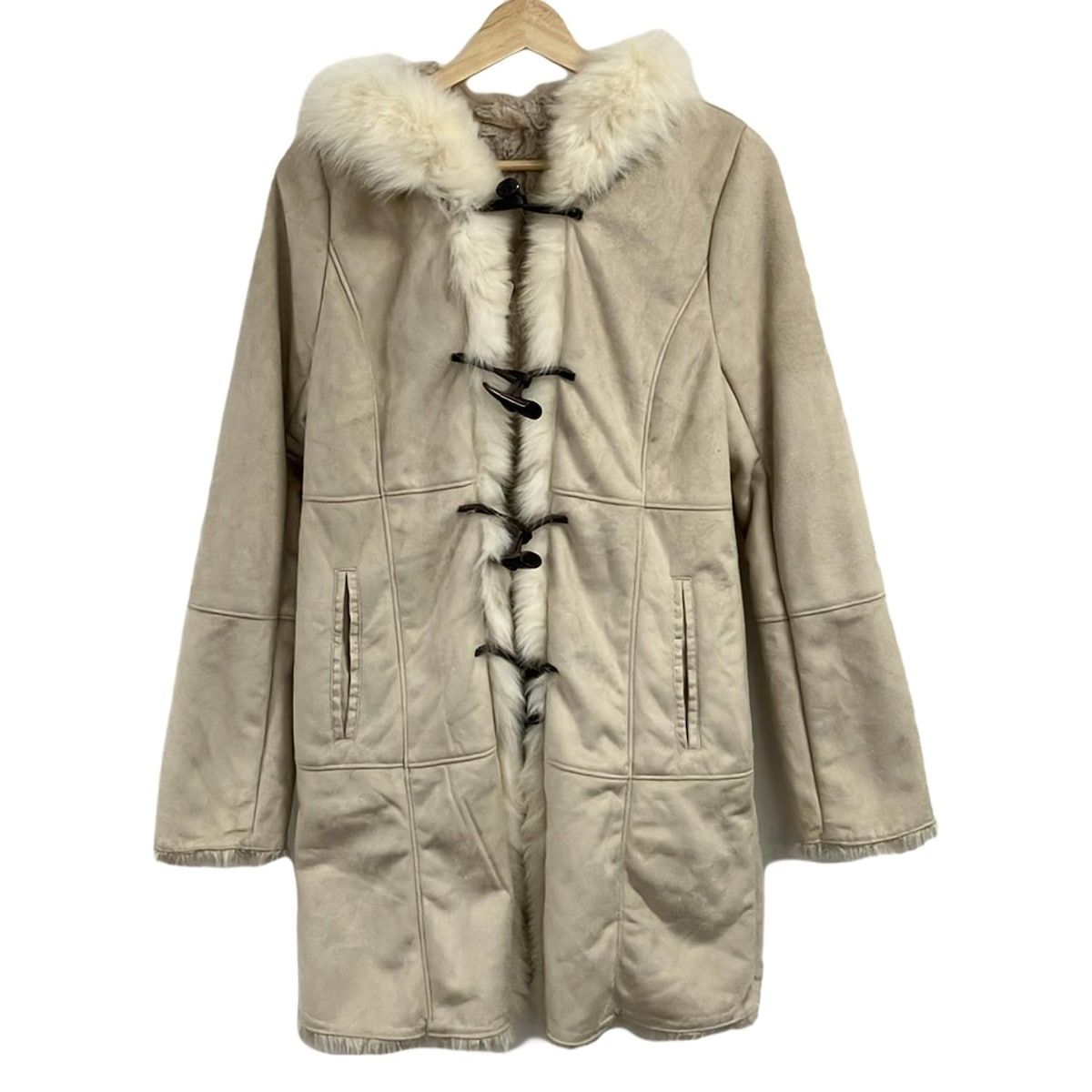 JUSGLITTY 　ダッフルコート　ベージュ　サイズ1 JUSGLITTY(ジャスグリッティー) ダッフルコート サイズ1 S レディース