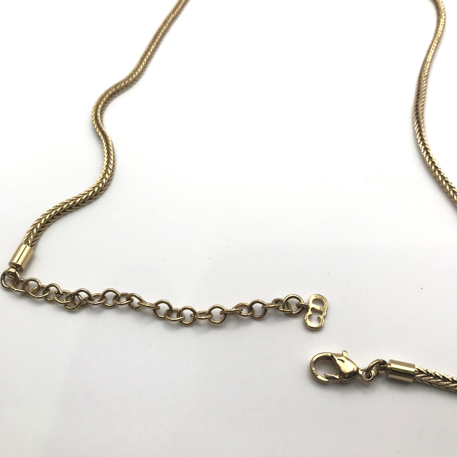 Christian Dior ディオール CDロゴ ラインストーン ネックレス