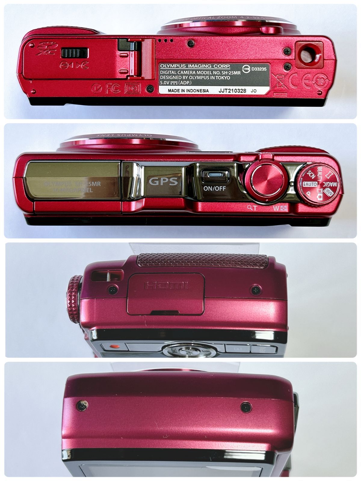 OLYMPUS デジカメSH-25MR ピンク動作確認済み