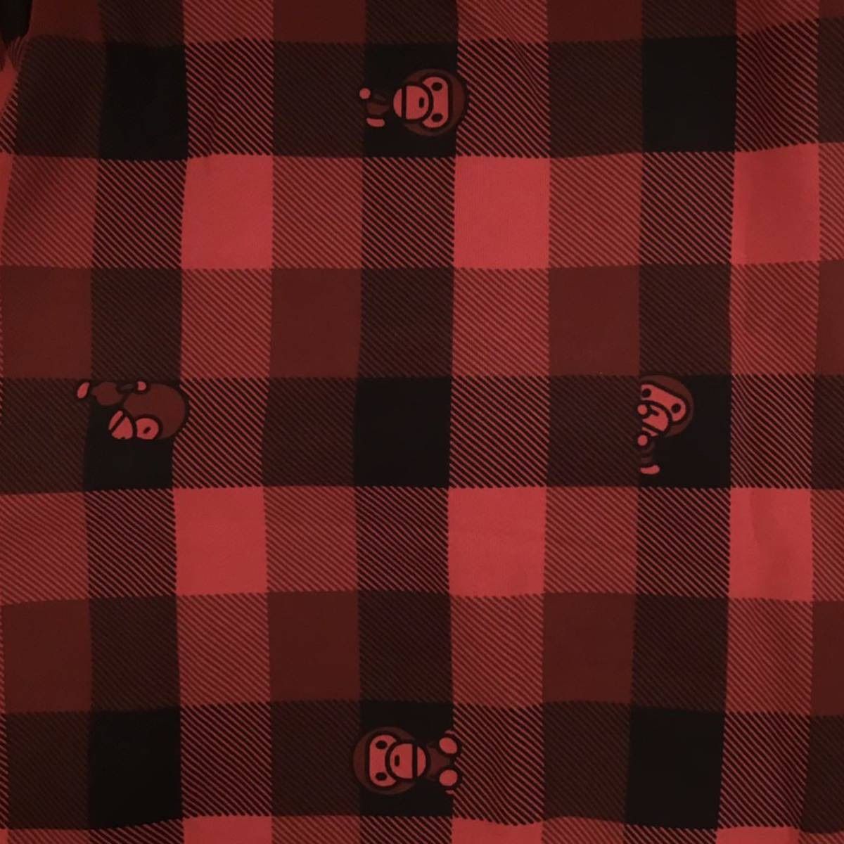 マイロ チェック パーカー a bathing ape BAPE MILO - メルカリ