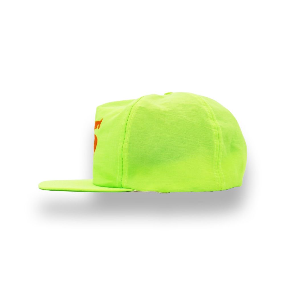 Newport ナイロンキャップ　デッドストック Deadstock 80s Newport Nylon Logo 5 Panel Cap 蛍光緑 デッド