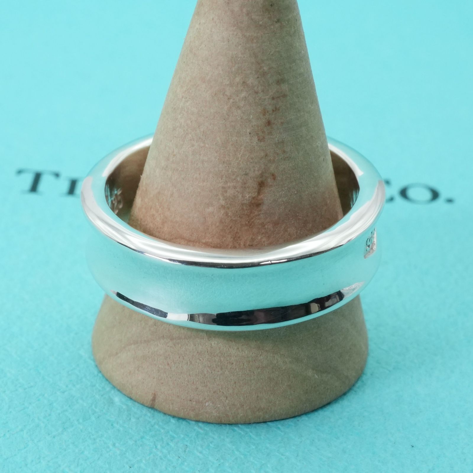 TIFFANY ティファニー ナロー リング 21号 極美品 TIFFANY&CO.【極美品】ナローリング21号 希少サイズ シルバー