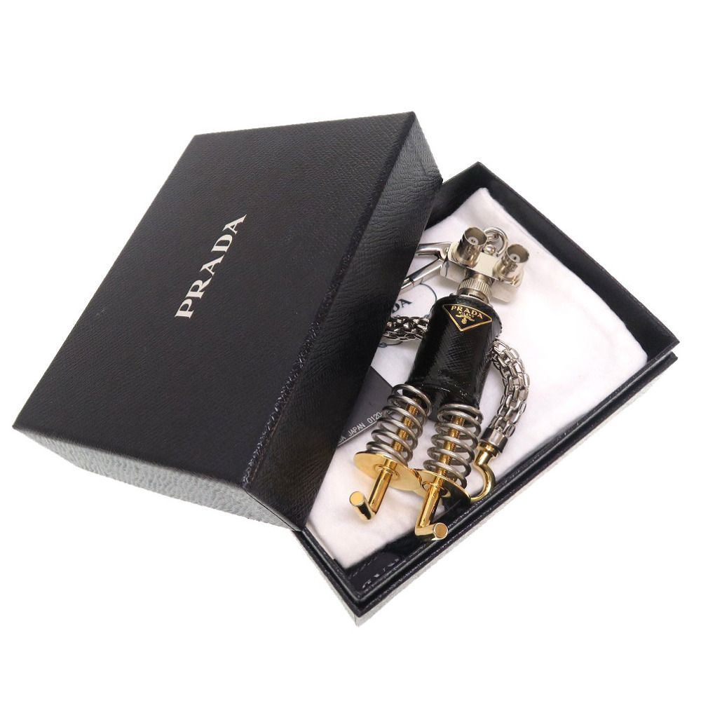 プラダ ロボット サフィアーノ キーホルダー チャーム キーリング　PRADA PRADA（プラダ） ロボット サフィアーノ チャーム キーホルダー
