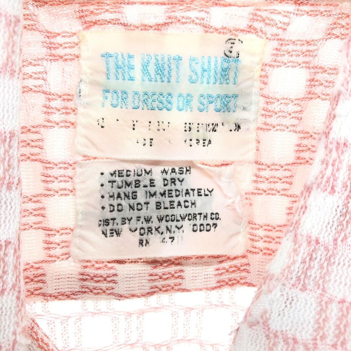 古着 70年代 THE KNIT SHIRT FOR DRESS OR SPORT 半袖 チェックシャツ メンズM相当 ヴィンテージ /eaa553610 古着 70年代 THE KNIT SHIRT FOR DRESS OR SPORT 半袖 チェックシャツ